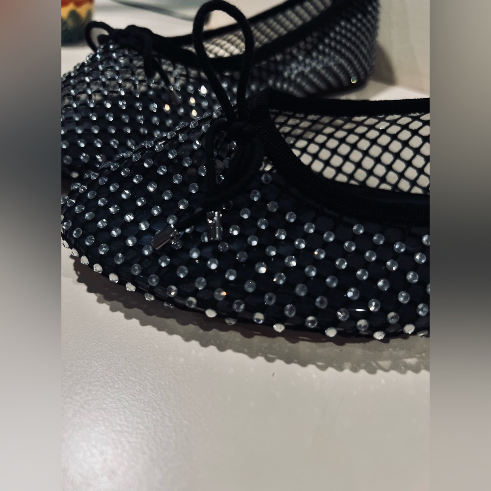 Steve Madden Rhinestone Embellished Ballet Flats Women's Size 9.5M, like new - Picture 5 of 12